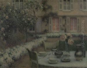 The Table in the White Garden at Gerberoy