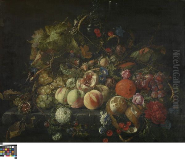 Still Life with Flowers and Fruits - view 1