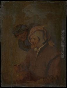 Two Men with a Jar