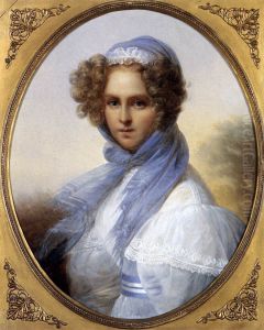 Presumed Portrait of Miss Kinsoen. by Francois Kinson