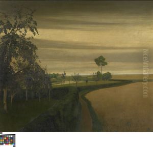 The End of a Gloomy Day by Valerius De Saedeleer
