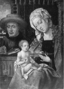 De Heilige Familie by Joos Van Cleve