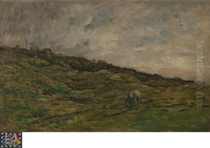 Pastures at Graves near Villerville (Normandy) by Charles-Francois Daubigny
