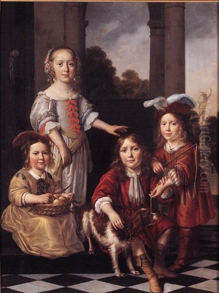 Portrait of Four Children - view 1