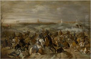 The battle of Leckerbeetje by Sebastiaen Vrancx