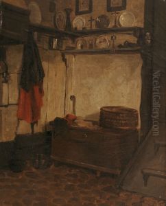 Kitchen Interior by Henri de Braekeleer