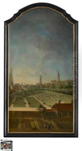 De tuin van de familie Willaeys-Vleys in Groeninge, Brugge by Jan Anton Garemyn