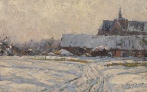 Snow in the Afternoon (Snow-Covered Village) by Albert Baertsoen