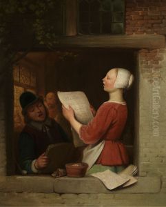 De zangers by Ferdinand de Braekeleer