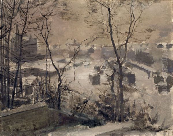 Snow-covered Suburb - view 1