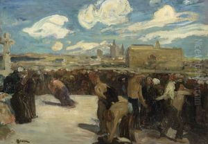 Wrestlers in Brittany