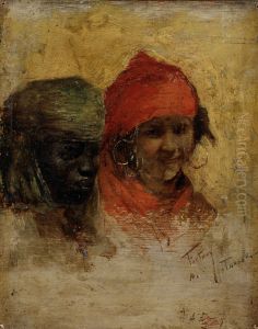 A Black and a Moroccan Woman in Tanger (study) A Black and a Moroccan Woman in Tanger (study)