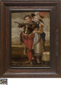 De boogschutter en het meisje by Jacob de Gheyn II