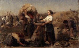 Poppies (study) by Jules Breton