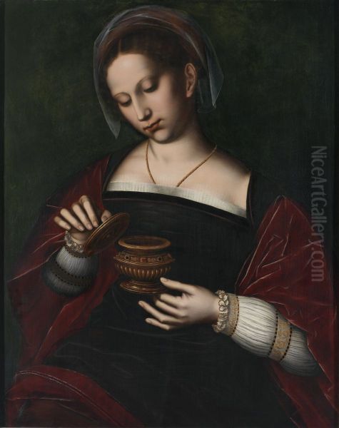 Saint Mary Magdalene with ointment jar - view 1
