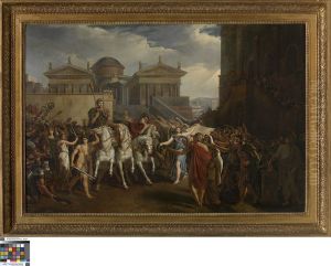 Triomftocht van keizer Trajanus by Joseph Dionysius Odevaere