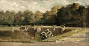 Neptune's Pool at Versailles by Charles-Francois Daubigny