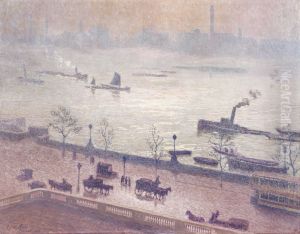 Morning Reflection on the Thames in London by Emile Claus