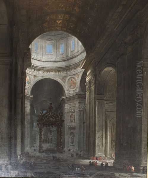 Interior of Saint Peter's in Rome - view 1