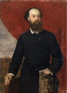 Portrait of the Sculptor Paul De Vigne by Lievin de Winne