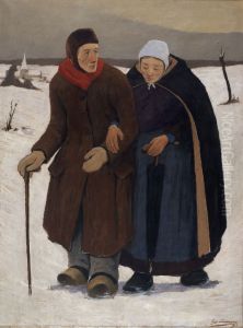 Old Couple by Eugene Laermans