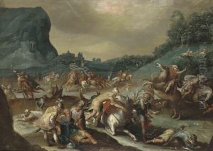 The Conversion Of Saint Paul by Pauwel Casteels