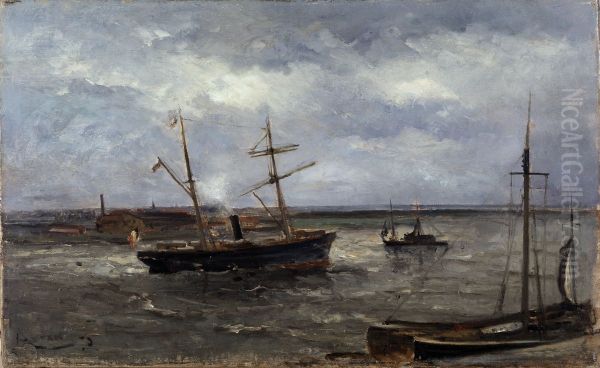 Quay in Antwerp - view 1