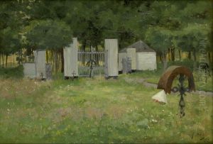 The Old Graveyard in Wondelgem (Ghent) by Armand Heins