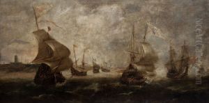 Naval Battle by Andries Van Eertvelt