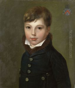 Portrait of Napoleon Lievin Bernard De Pauw, Son of Bernard Paul De Pauw and Sophie Bauwens by Francois Kinson