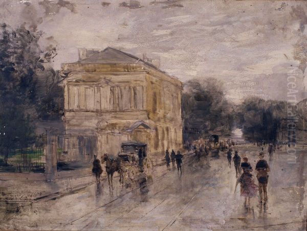 Brussels in the Rain - view 1