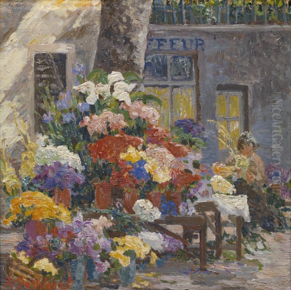 Bloemenmarkt in Menton (Cote d'Azur) - view 1