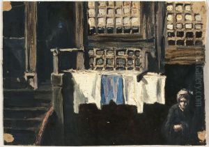 Old Facade in Delft (study) by Jan Toorop