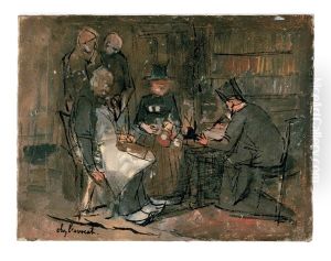 At the Lawyer's Office (study) by Jan Toorop