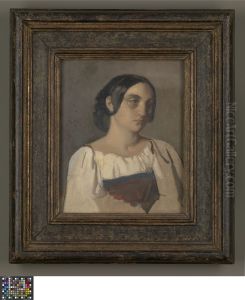Portrait of an Italian Woman by Theodore Chasseriau