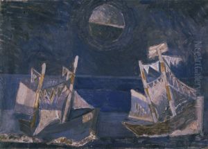 Blauwe marine by Arie Van der Giessen