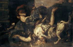 Dogs Devouring Queen Jezebel