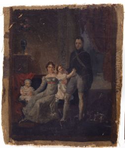 Family Portrait (study) by Jozef Geirnaert