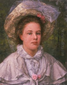 Portrait of Valentine Honlet by Juliaan de Vriendt