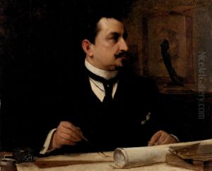 Portrait of Jules Ledoux by Edmond Van Hove