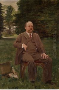 Fernand Scribe in his Garden