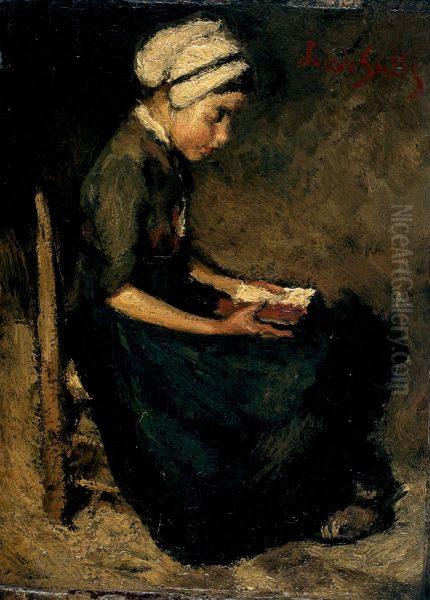 Reading Girl - view 1