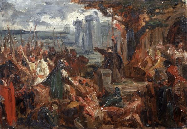 Peter the Hermit Preaching the First Crusade (study) - view 1