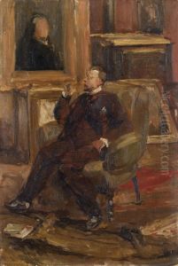 Portrait of the Artist Armand Heins by Fernand Scribe