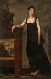 Portrait of Anna Van Damme by Pieter Van Huffel