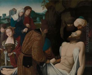 De graflegging by Master of the Mansi Magdalen
