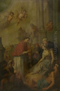 Saint Charles Borromeo Nursing the Plague Victims