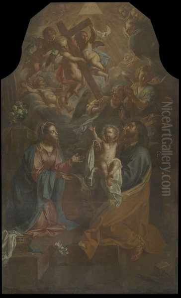 The Holy Family with a vision of the Arma Christi - view 1