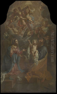 The Holy Family with a vision of the Arma Christi The Holy Family with a vision of the Arma Christi