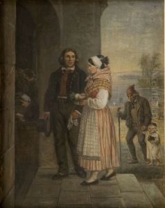 Churchgoers by Robert Wilhelm Ekman